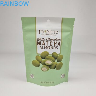 Custom Matte Stand Up Pocket Laminated Black Foil Gıda Paketlemesi Sığır Etleri için Açık Pencereli Fermuar Çantası