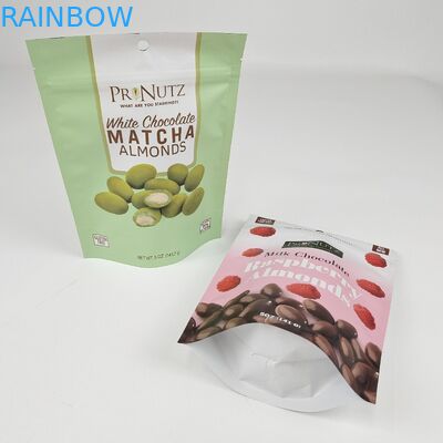 Custom Matte Stand Up Pocket Laminated Black Foil Gıda Paketlemesi Sığır Etleri için Açık Pencereli Fermuar Çantası