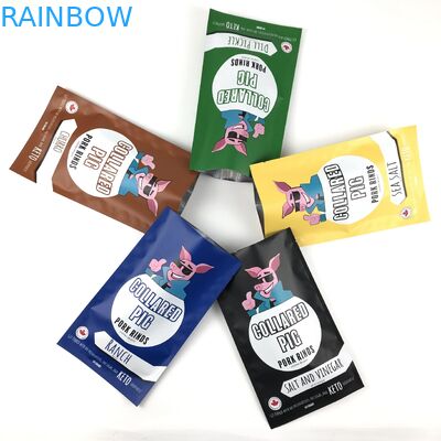 Kolay kapatılması için ısıl mühürlü özel plastik poşet ambalajı