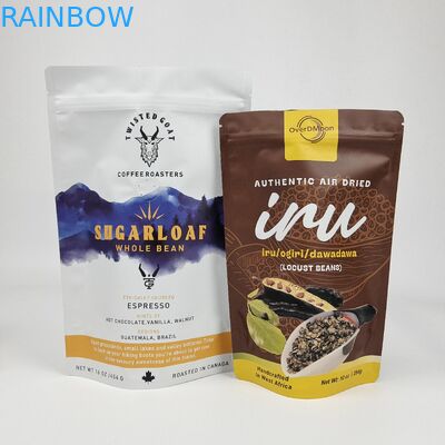 Dijital Baskı Düşük MOQ Özel Logo Markalaşmış Stand Up Plastik Paketi Mylar Çantaları Paketleme Fermuar Cüzdanı Gıda Depolama