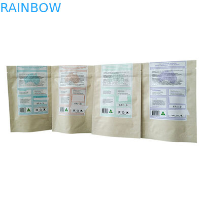 Kahve vücudu fırçalama ambalajı için Doy Paketi Tasarımı ile Stand Up Gümüş folyo çantaları