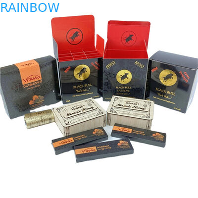 Sıcak Satış Gergedan Balı Mini Hap Cüzdanı Lentik 3D Gergedan Kartı Ekran Kutusu Bal Çuvalları Ambalaj