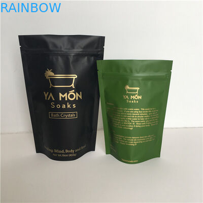 Stand Up/Doy Pack Body Scrub Bag Foil Pouch Paketleme Banyo Tuzu Paketleme için