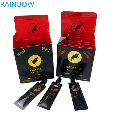 Özel Basılmış Mini Hap Çantası Bal Kağıt Kutusu ile Küçük Çanta Gergedan Bal Çubuğu Paket Rulo