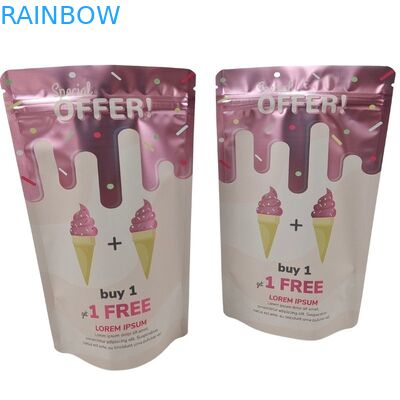 Özel sipariş için fermuarlı kapalı gıda ambalaj torbası kabul edilir