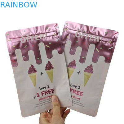 Özel sipariş için fermuarlı kapalı gıda ambalaj torbası kabul edilir