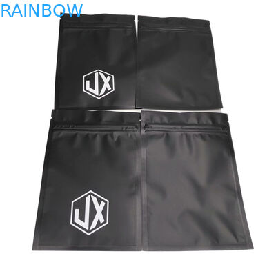 Mat Siyah Üç Yanlı Mühür Kablo USB Fermuarlı Plastik Ambalaj Çantaları