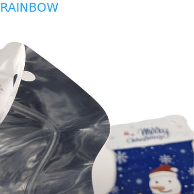 Sıcak Satış Özel Ölçümlü Kesim Şekli Yumuşak Dokunma Mylar Torbası Alüminyum folyo Plastik Gummie Şeker Paketleri