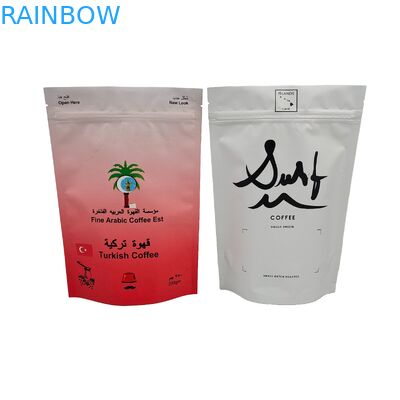 Yüksek Kaliteli Özel Gıda Paketleme Çantası Tasarımı Mat Alüminyum Folyo Baskılı Dik Ziplock Cüzdanı