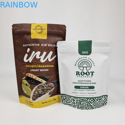 Özel Mat Yumuşak Dokunma Kalk Çanta Fermuar Plastik Paket Çantası Kurabiye Fındık Şekerleme Gıda Paketleri