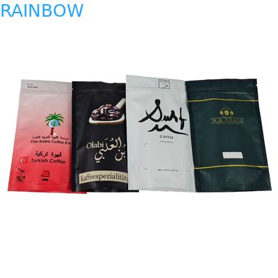 Sıcaklıkla mühürlenmiş gıda kalitesi Doypack Baggies Valves ile Özel Basılmış Stand Up Pocket Plastik Ziplock Bags