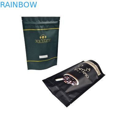 Özel Logo Yüksek Kalite Stand Up Kahve Torbaları Valfla Kolay Yırtılabilir Fermuar Alüminyum Folyo Torba