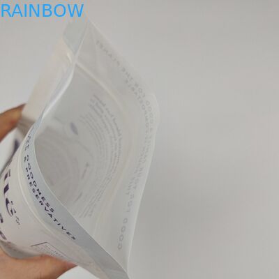 Zıpkınla ayağa kalkan poşet Kraft El Yapımı Kağıt Özel Basılı Tekrar Kullanılabilir Zıpkın Kilitli Doypack Gıda Paketleme Torbaları