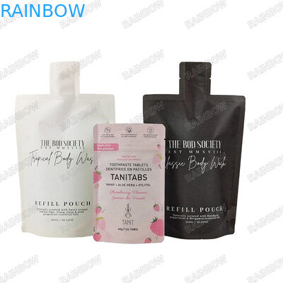 İçme suyu plastik sıvı torba ambalaj tekrar kullanılabilir plastik gıda tüp torba