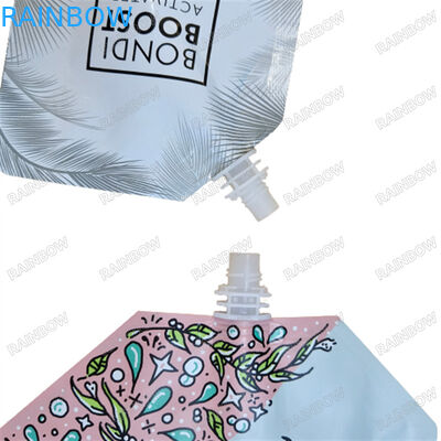 Stand Up Spout Bag Packaging FDA onaylı 500 ml organik fermente bal içeceği
