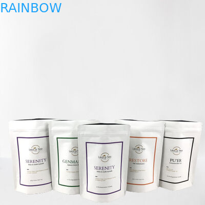 Kurutulmuş Çay Torbası Ambalajı için Özel Logo ile Yeniden Kapanabilir Ayağa Kalkan Cüppeler