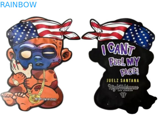 Kokusuz bitkisel tütsü ambalaj torbası k Mylar 120-180 Mikron kalınlığı