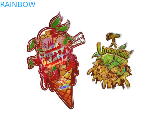 Kokusuz bitkisel tütsü ambalaj torbası k Mylar 120-180 Mikron kalınlığı