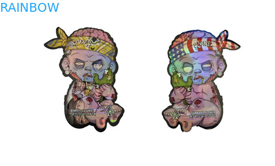 Kokusuz Bitkisel Tütsü Paketleme Zip Lock Mylar CBD Yağı Ot Kenevir Torbaları Gravure Baskı