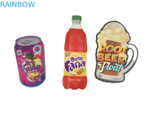 Kokusuz Bitkisel Tütsü Paketleme Zip Lock Mylar CBD Yağı Ot Kenevir Torbaları Gravure Baskı