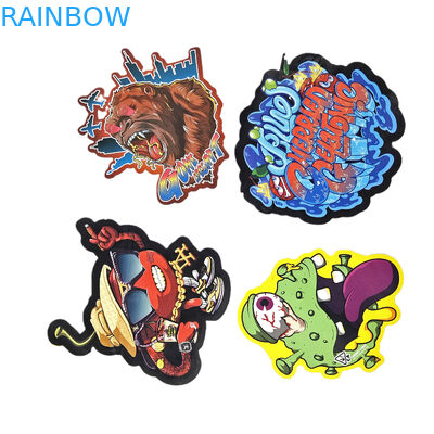 Özel Özel Şekilli Fermuar Paketleme Yumuşak Dokunma CBD Çocuk Kanıtlı 3.5g Düzensiz Ölüme Kesilmiş Plastik Torbalar