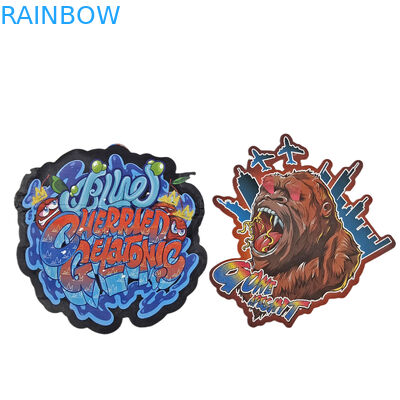 Özel Alüminyum folyo yumuşak dokunuşlu plastik ambalaj torbaları Mat Düzensiz 3.5g 7g 14g 28g Die Cut Mylar torbaları