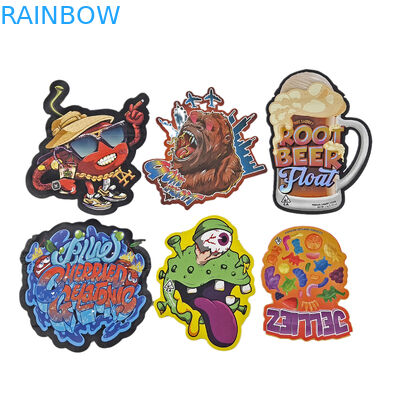 Özel Alüminyum folyo yumuşak dokunuşlu plastik ambalaj torbaları Mat Düzensiz 3.5g 7g 14g 28g Die Cut Mylar torbaları