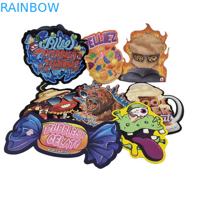 Özel Ölçme Kesim Metal Yüksek Kalite Düzensiz Kapalı Küçük Özel Şekiller Plastik Fermuar Mylar Gıda Paketleme Torbaları