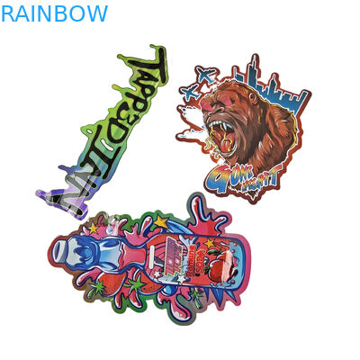 Özel Ölçme Kesim Metal Yüksek Kalite Düzensiz Kapalı Küçük Özel Şekiller Plastik Fermuar Mylar Gıda Paketleme Torbaları