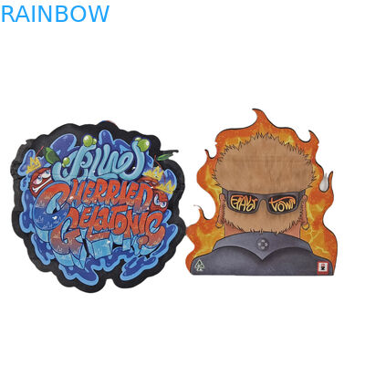 Özel Dijital Baskı Çantaları Ambalaj Holografik Folye Ölçümlü Kesim Özel Şekilli Ziplock Plastik Mylar 3.5g Ölçümlü Kesim Çantaları