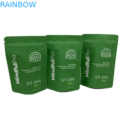 CYMK Renkli Bitkisel Buhur Ambalaj Alüminyum folyo ayağa kalkan Plastik Mylar Fermuar Torbası