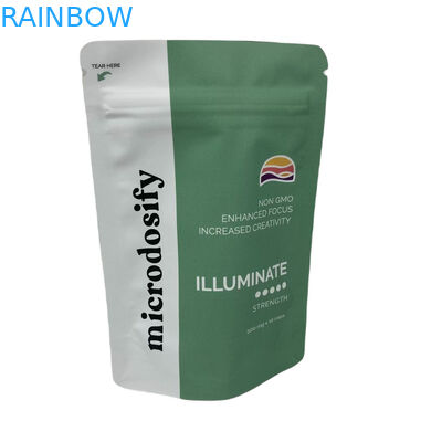 CYMK Renkli Bitkisel Buhur Ambalaj Alüminyum folyo ayağa kalkan Plastik Mylar Fermuar Torbası