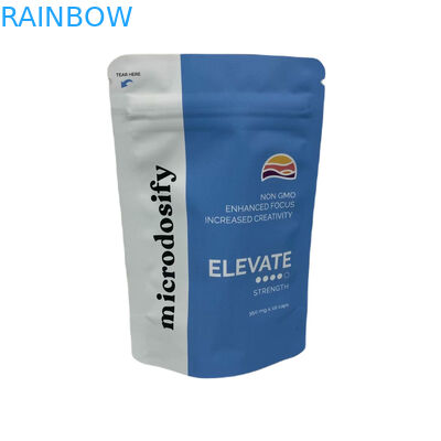 CYMK Renkli Bitkisel Buhur Ambalaj Alüminyum folyo ayağa kalkan Plastik Mylar Fermuar Torbası