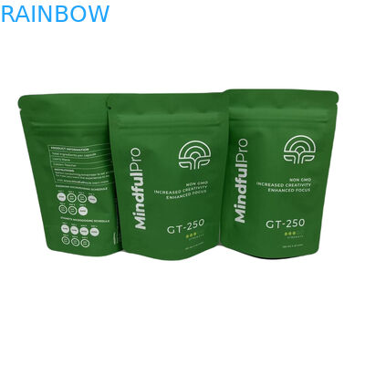 CYMK Renkli Bitkisel Buhur Ambalaj Alüminyum folyo ayağa kalkan Plastik Mylar Fermuar Torbası
