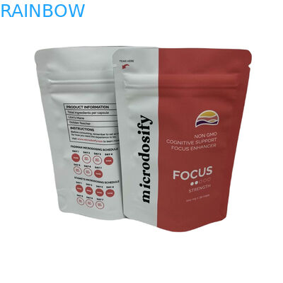 Tıbbi ot yaprağı üç taraflı mühürlü poşet kokusuz Mylar torbaları pencere ile özel