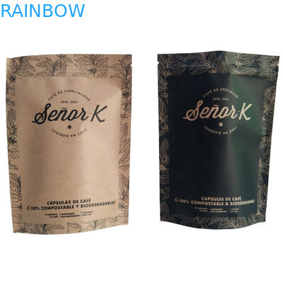 Yassı Alt Çanta Gıda Paketleme Filmi Plain White Baskı Üstü Hava Valfiyle Doldurma