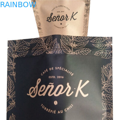 Yassı Alt Çanta Gıda Paketleme Filmi Plain White Baskı Üstü Hava Valfiyle Doldurma