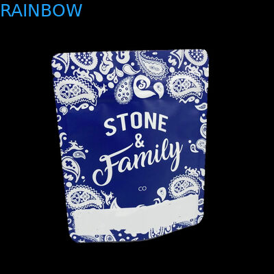 3.5 Gram Plastik Poşetler Paketleme Özel Etiket Baskılı CBD Kurabiyeleri Yeniden Kapanabilir k