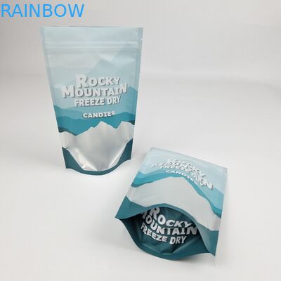 Özel basılı ısı mühürü 250g 500g Şekerlik Doypack Kokusuz Kalk Çanta Plastik ambalaj Mylar Ziplock poşetleri