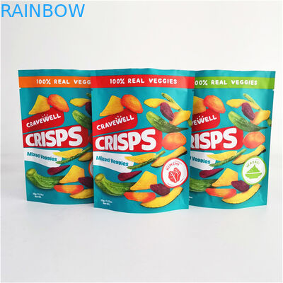 Özel Dijital Baskı Ziplock Yiyecekler Yapışkan Paketleme TorbalarıFındık Yiyecekleri