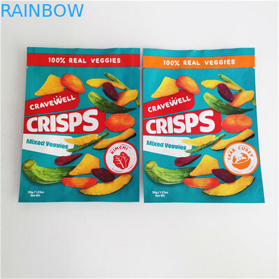 Özel Dijital Baskı Ziplock Yiyecekler Yapışkan Paketleme TorbalarıFındık Yiyecekleri