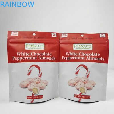 Dondurulmuş Plastik Fermuar Çantası Kokusuz Nem Kanıtlı Düşük Moq Baskı Dijital Baskı Stand Up Pocket