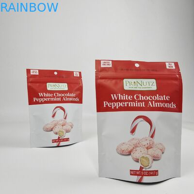 Dondurulmuş Plastik Fermuar Çantası Kokusuz Nem Kanıtlı Düşük Moq Baskı Dijital Baskı Stand Up Pocket