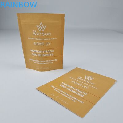 MOPP Komposta edilebilir Kraft Kağıt Çantası Özel Dayanıklı Cüppe Fermuar Gıda için Nem Kanıtlı