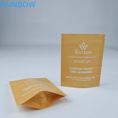 MOPP Komposta edilebilir Kraft Kağıt Çantası Özel Dayanıklı Cüppe Fermuar Gıda için Nem Kanıtlı