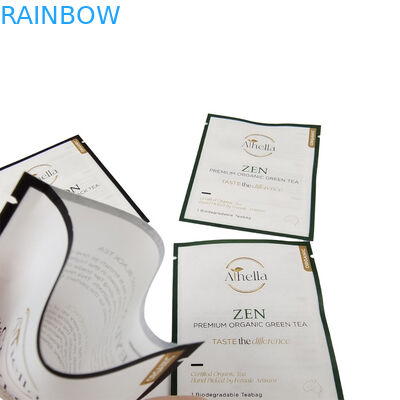 Çay Kahve Tozu için Özel Basılmış Biyolojik Ayrılıklı Küçük Çuvallar Komposta edilebilir Yeniden Kapanabilir Mylar Torbaları