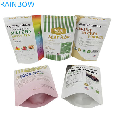 Yüksek kaliteli Özel Ekolojik Arkadaşlıklı Yukarı Kalk Kraft Kağıt Çantası Evcil Köpek Kediler İçin Kediler İçin Besin Sınıfı Nem Kanıtlı Çanta