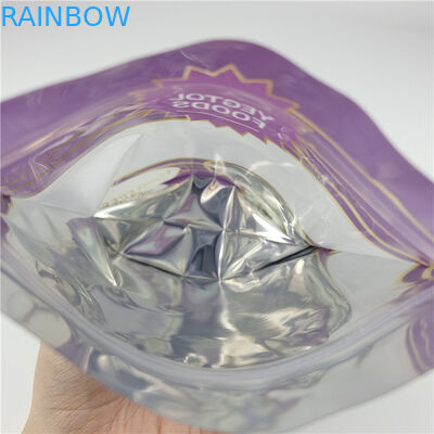 Kendi Logonuzu Özelleştirin Dijital Baskı Ziplock Yiyecekler Pencereli Ayakkabı Paketleme Çantaları