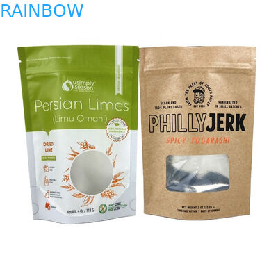 Yiyecek sınıfı Kraft Kağıt Torbaları Mangos Tozu Yiyecekler Kurabiye Fındıklar Evcil hayvanlar için Yiyecek Ekolojik Çay Kokusuz Kağıt Torba