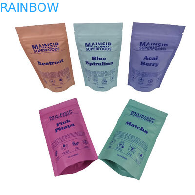 Dijital basılı Mylar Cüzdanları Kokusuz Kahve Tozu Ambalajı Alüminyum folyo ile Zip Kilitli Çanta